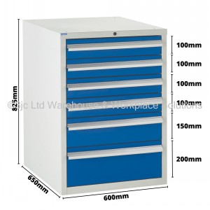 Euroslide Storage Cabinet 6 Drawer 825mm